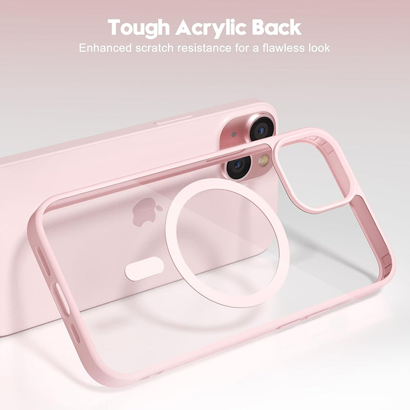 Pink Coque Magnétique Transparente Antichoc Pour iPhone