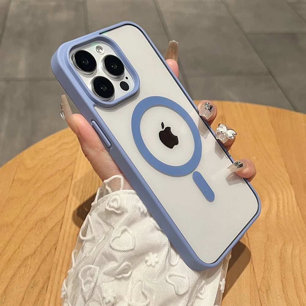 YuanFeng Blue Coque Magnétique Antichoc Pour Iphone