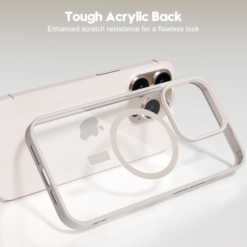 grey Coque Magnétique Transparente Antichoc Pour iPhone