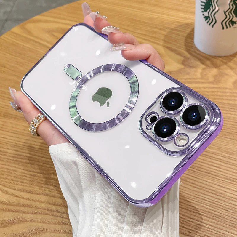 Purple Coque Magnétique Avec Protection Renforcée Pour iPhone