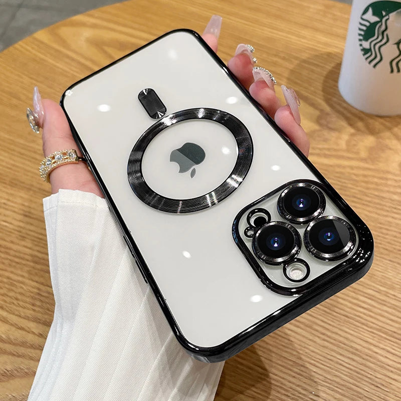 Black Coque Magnétique Avec Protection Renforcée Pour iPhone