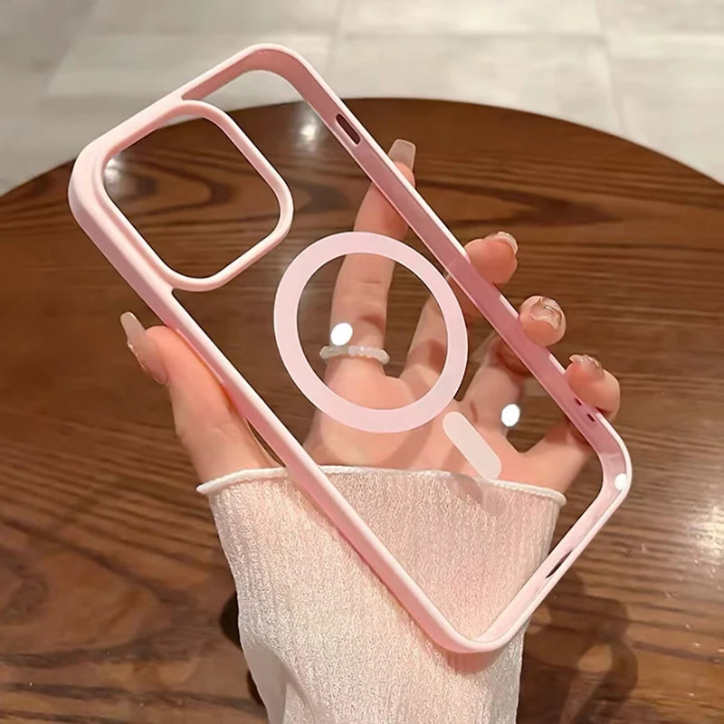 Coque Magnétique Transparente Renforcée Pour iPhone - Image 5