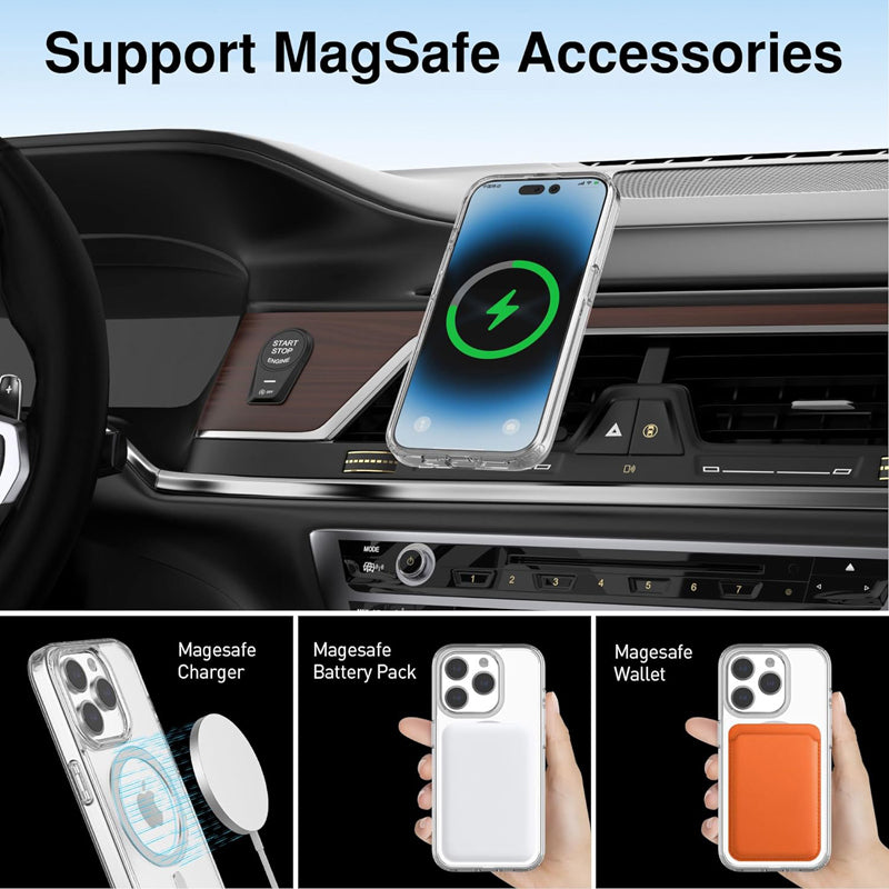 Coque Magnétique Transparente Résistante Pour iPhone - Image 5