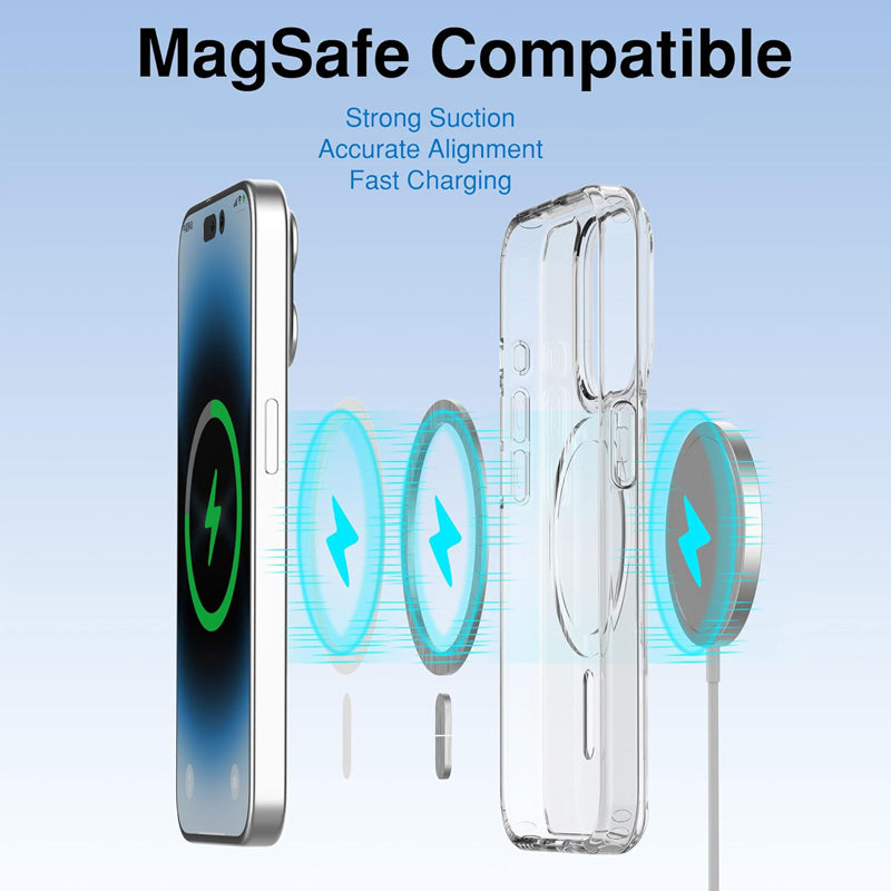 Coque Magnétique Transparente Résistante Pour iPhone - Image 6