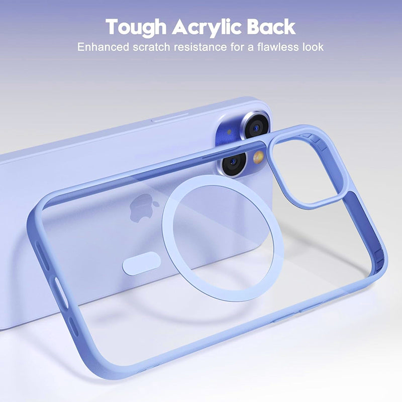 Far Peak Blue Coque Magnétique Transparente Antichoc Pour iPhone