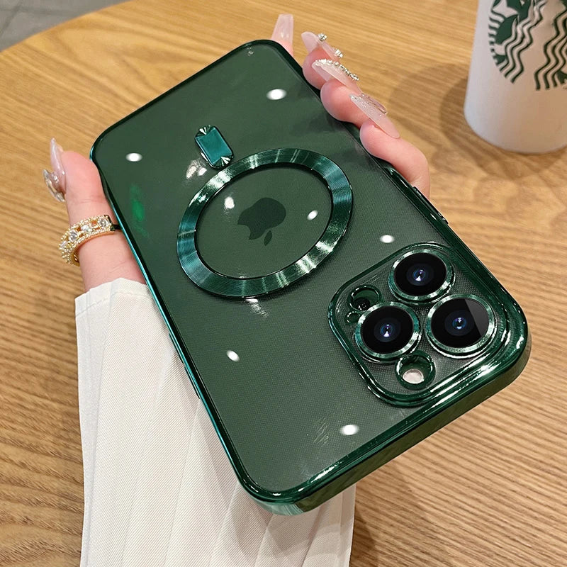 Alpine Green Coque Magnétique Avec Protection Renforcée Pour iPhone