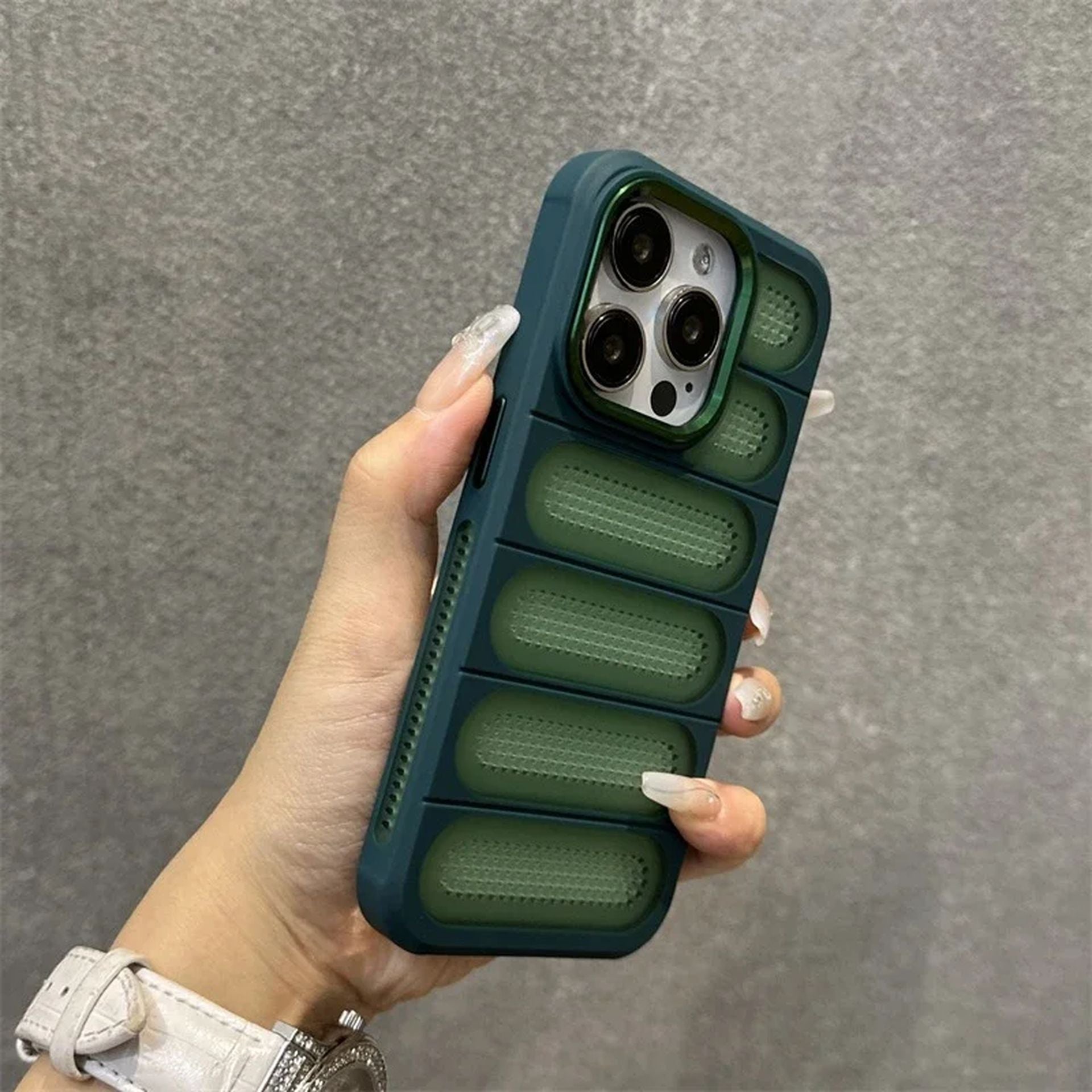 Coque Antichoc Avec Design Ergonomique pour iPhone 14 Pro Max - Vert