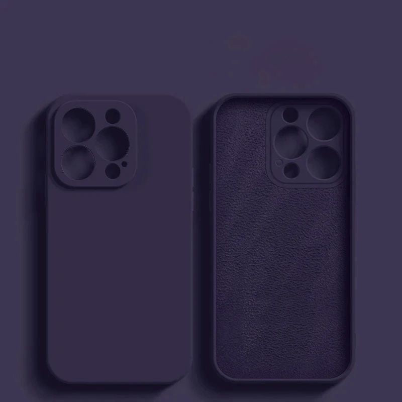 Coque Antichoc Fine en Silicone pour iPhone 15 - Violet