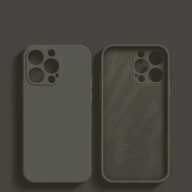 Coque Antichoc Fine en Silicone pour iPhone 15 Plus - Gris