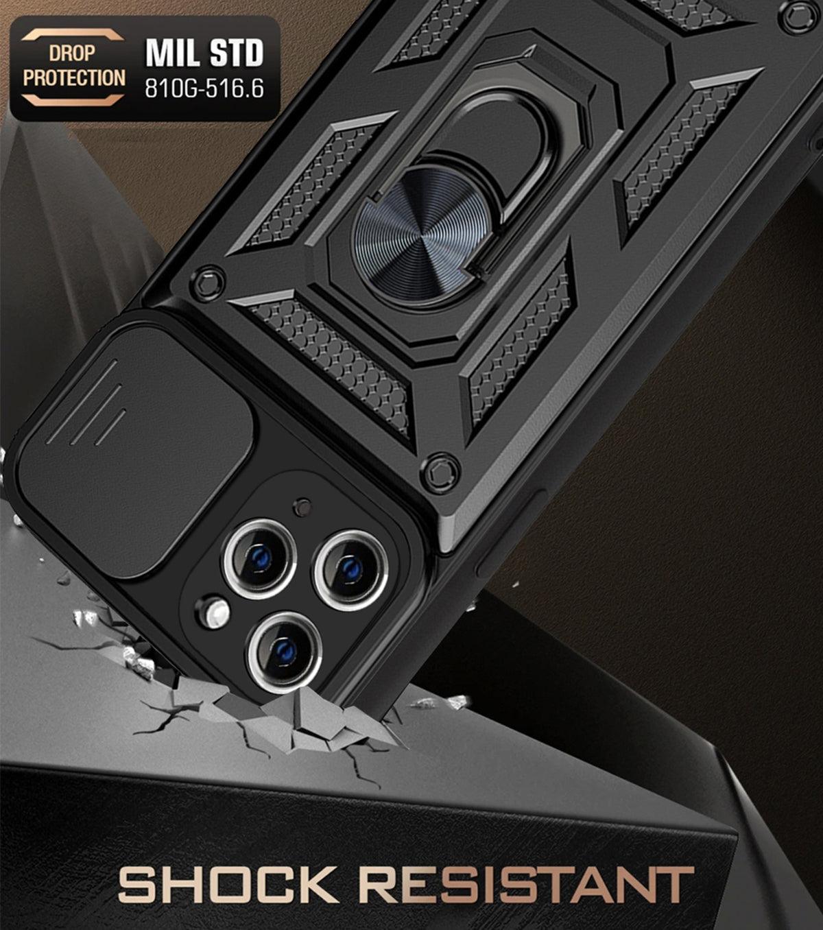 Coque Armure Avec Support pour iPhone 13 Pro Max - Coque Wiqeo 15€-20€, Coque, iPhone 13 Pro Max, Métal, Silicone, Support Wiqeo, Déstockeur de Coques Pour iPhone