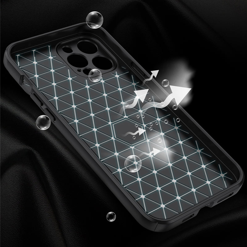 Coque Aspect Cuir Avec Protection Coulissante pour iPhone 13 Pro Max