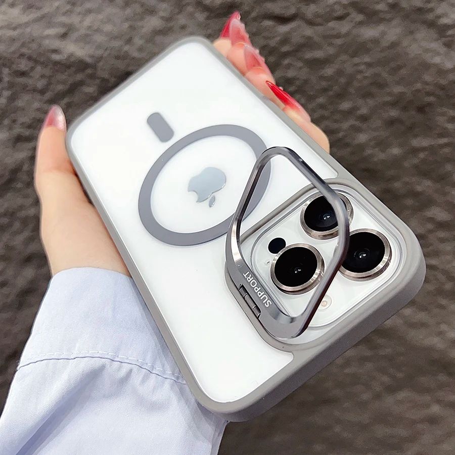 Coque avec Anneau Support et Protection Objectif pour iPhone 16 Pro