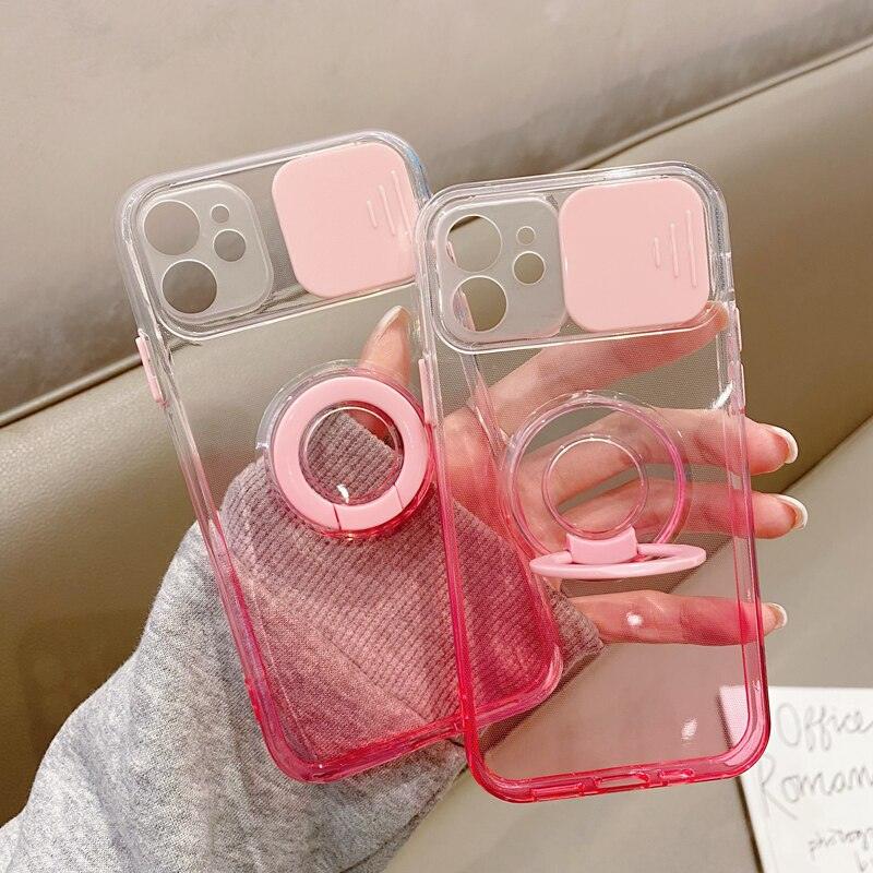 Coque Dégradée Transparente Avec Support et Protection d'objectifs pour iPhone 15 Plus - Coque Wiqeo 10€-15€, Coque, iPhone 15 Plus, Silicone, Support, Transparente Wiqeo, Déstockeur de Coques Pour iPhone