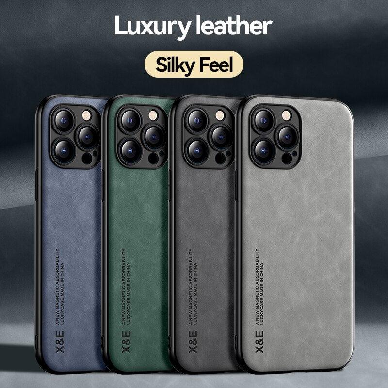 Coque en Cuir Magnétique de Luxe pour iPhone 14 Plus - Coque Wiqeo 15€-20€, Coque, Cuir, iPhone 14 Plus Wiqeo, Déstockeur de Coques Pour iPhone