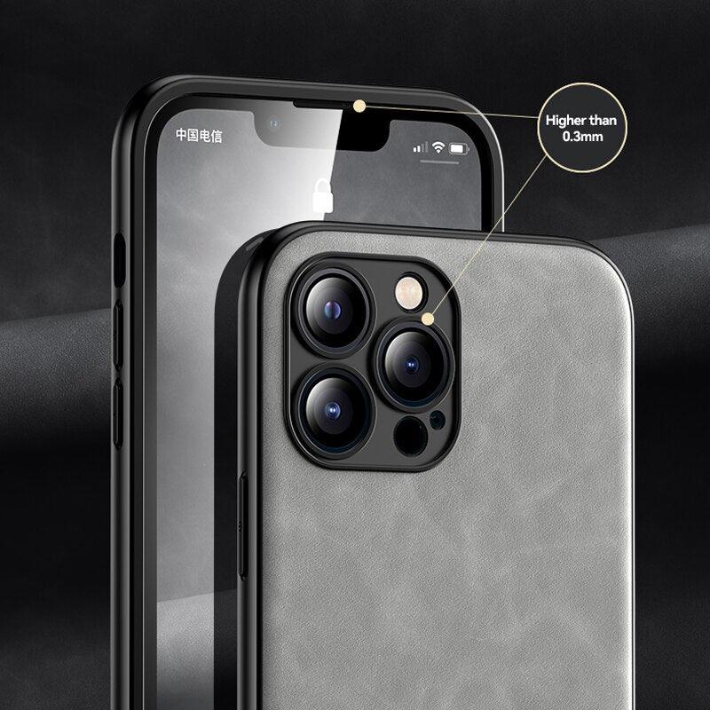 Coque en Cuir Magnétique de Luxe pour iPhone 16 Pro Max