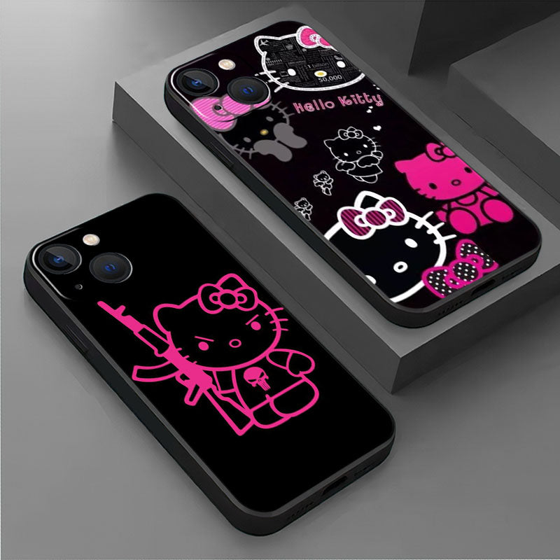 Coque Hello Kitty Noire pour iPhone SE 4