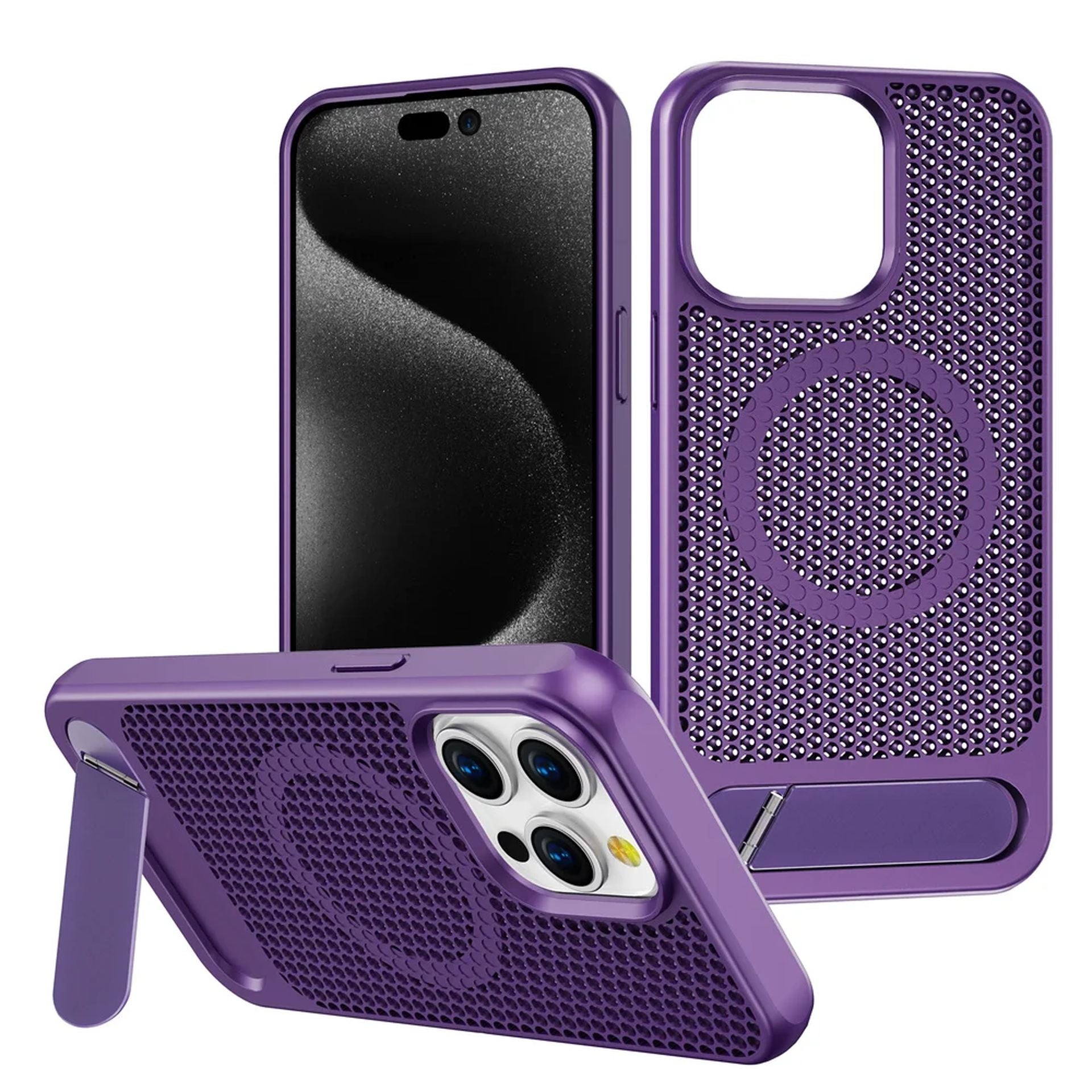 Coque Magnétique Antichoc Avec Dissipation Thermique pour iPhone 14 Pro Max - Violet