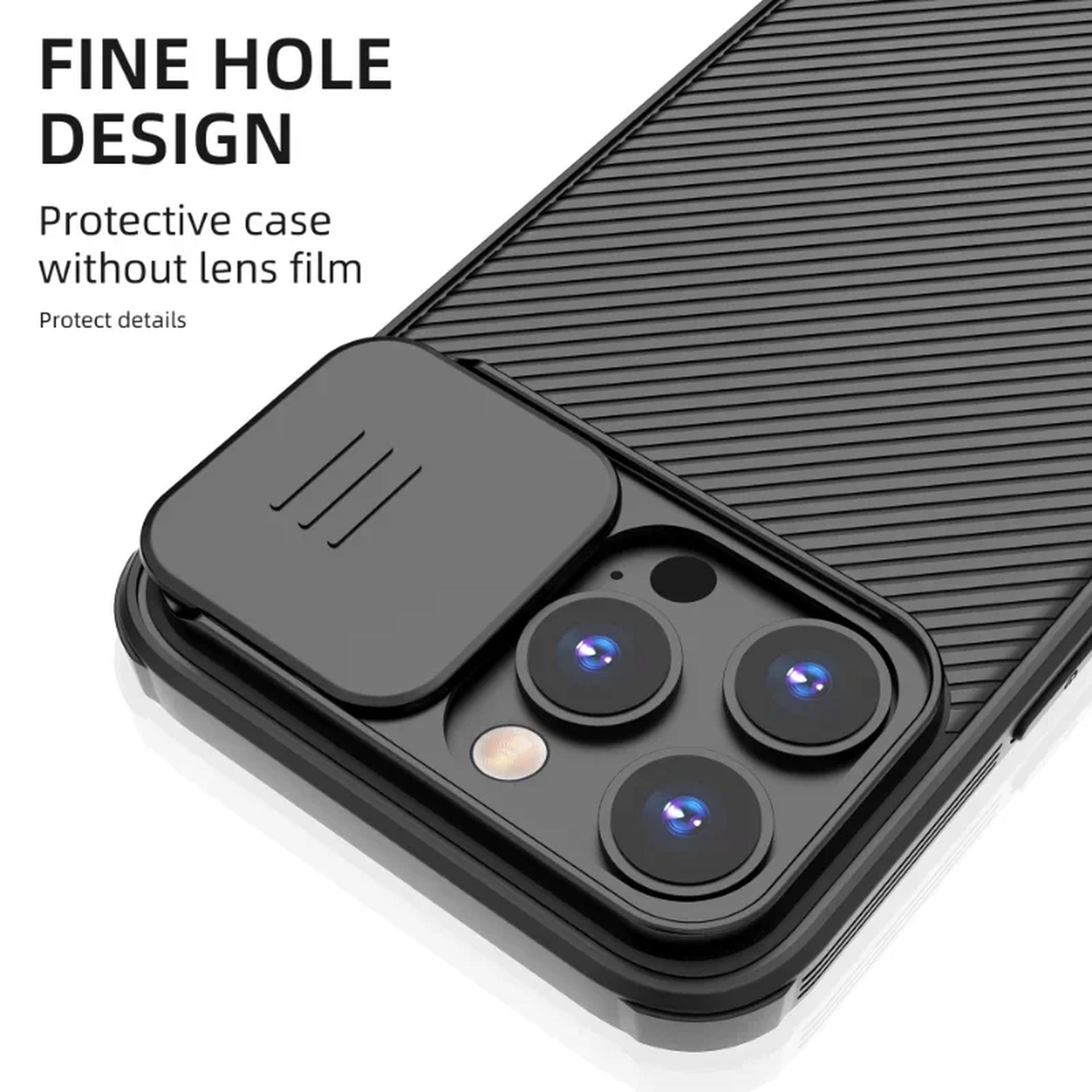 Coque Magnétique avec Protection d'Objectif Coulissante pour iPhone 14 Plus