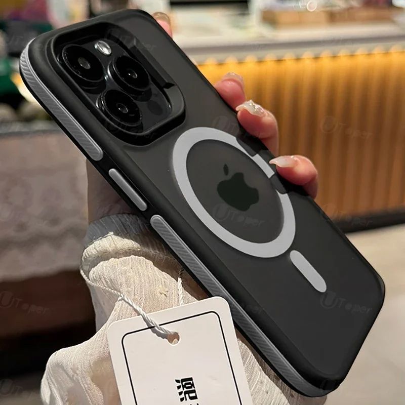 Coque Magnétique Bicolore pour iPhone 12 Pro - Blanc