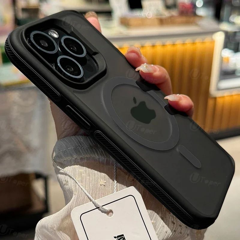 Coque Magnétique Bicolore pour iPhone 13 - Noir