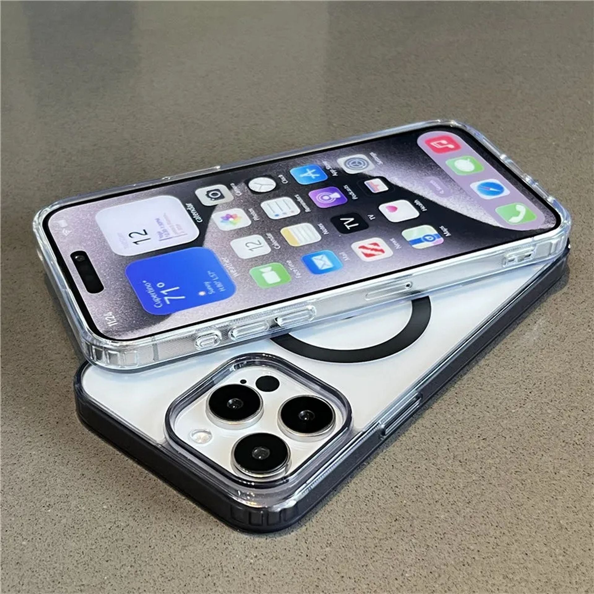 Coque Magnétique Transparente Antichoc pour iPhone 14 Pro Max