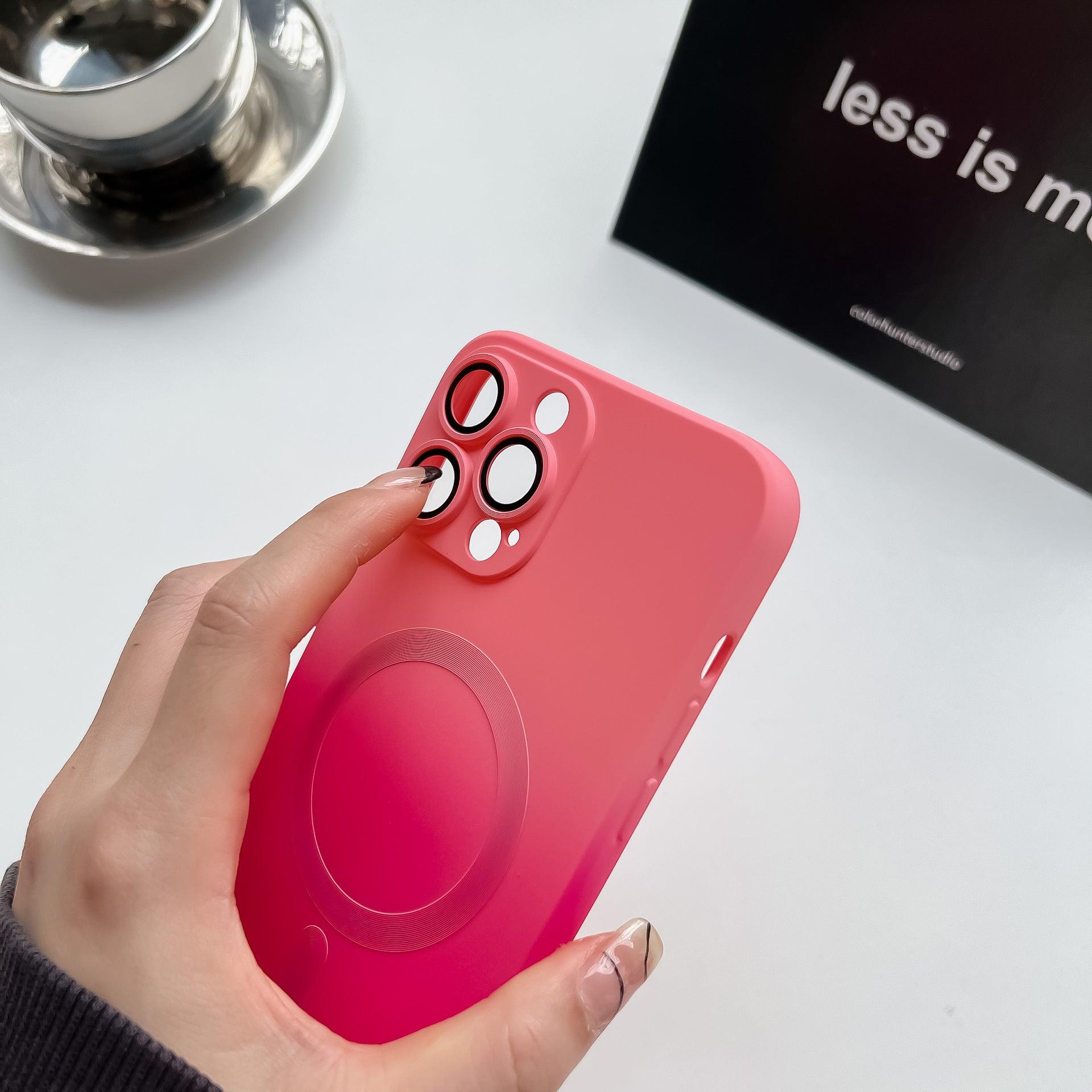 Coque Magsafe Dégradée en SIlicone pour iPhone 16 Plus