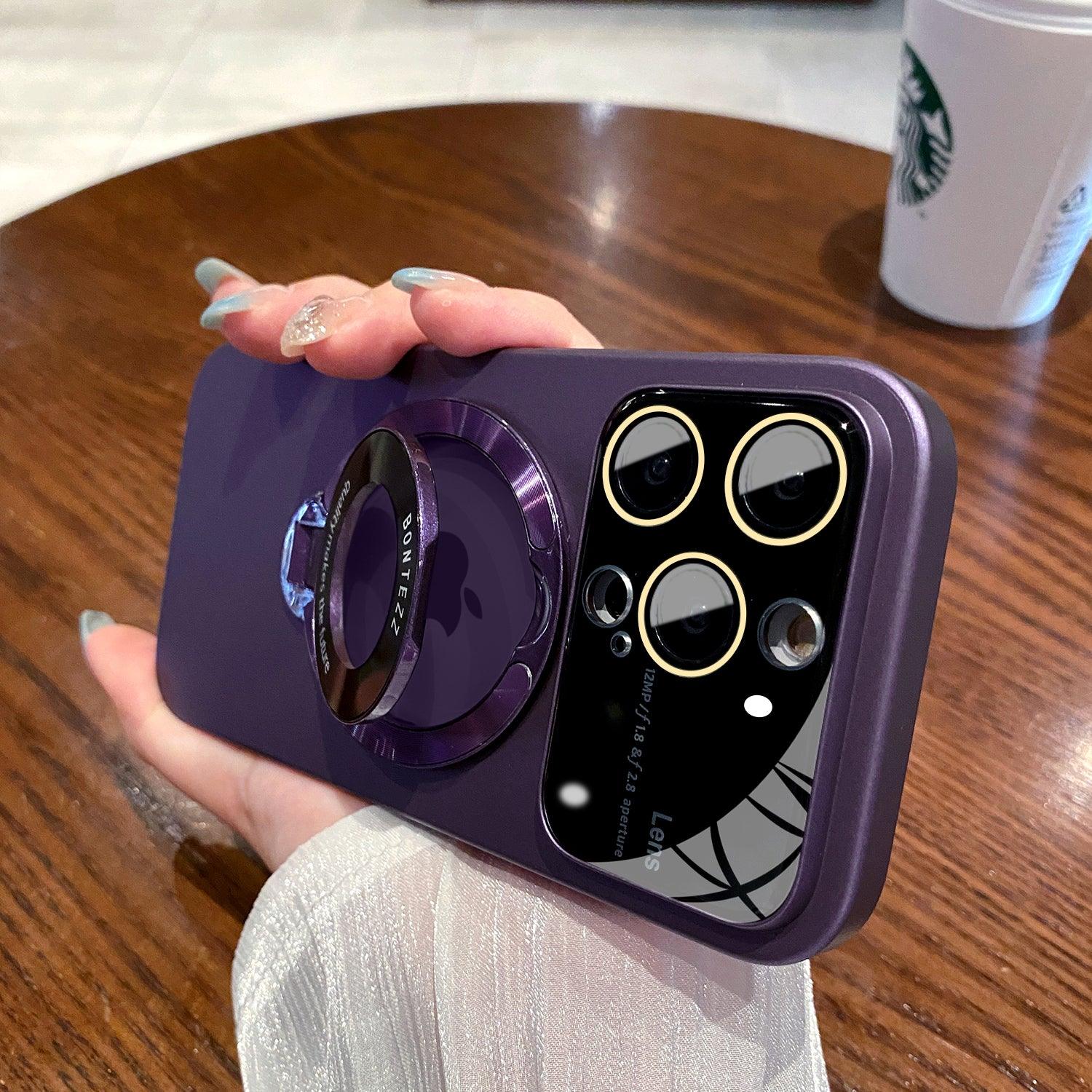 Coque Magsafe Luxe avec Support Rabattable pour iPhone 16 Pro - Coque Wiqeo 15€-20€, Coque, iPhone 16 Pro, Magsafe, Silicone, Support Wiqeo, Déstockeur de Coques Pour iPhone