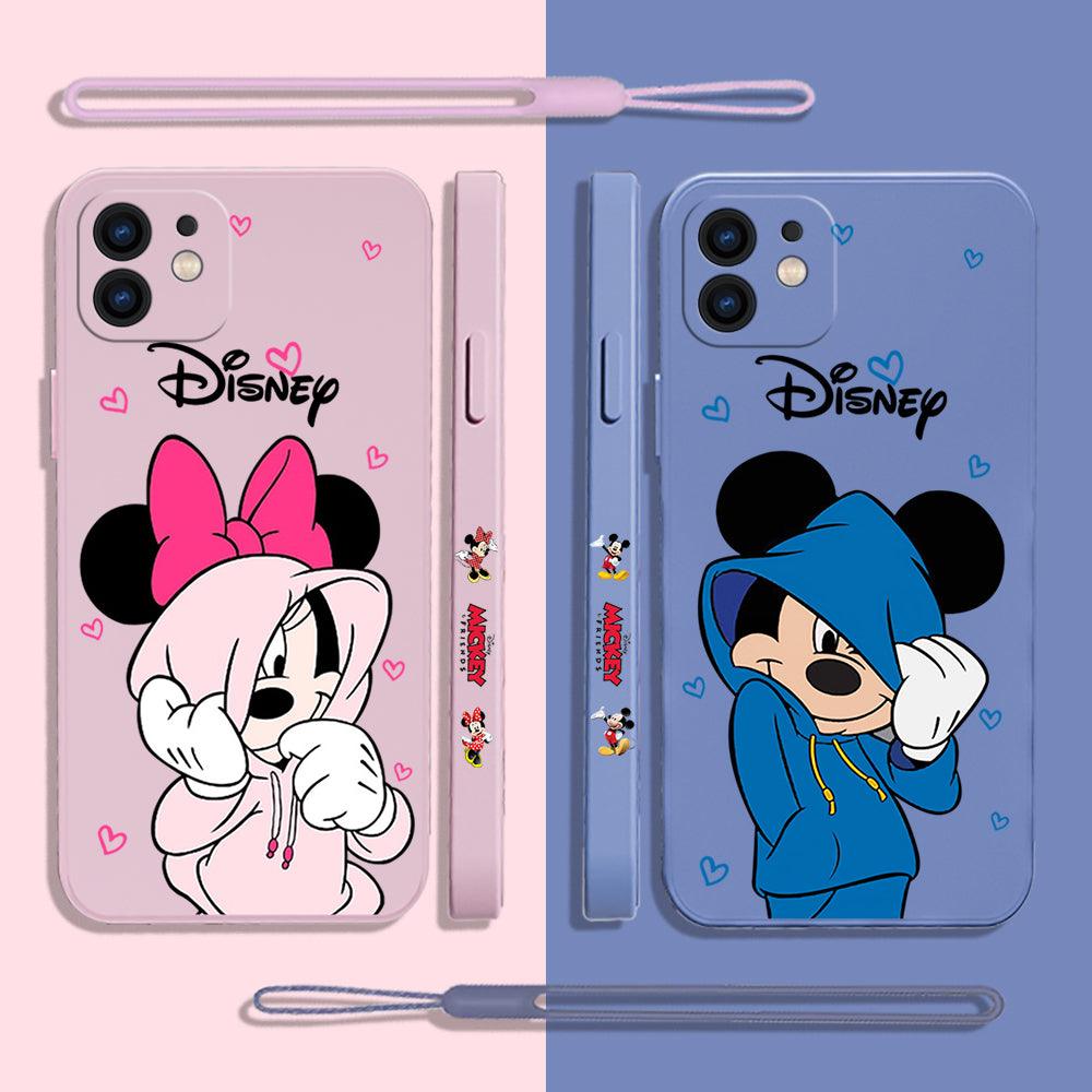 Coque Mickey Minnie Avec Sangle pour iPhone 11 Pro Max, Wiqeo