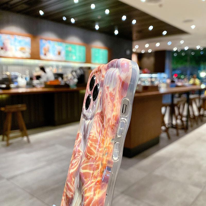 Coque Peinture à l'huile 3D Rétro pour iPhone 16 Pro