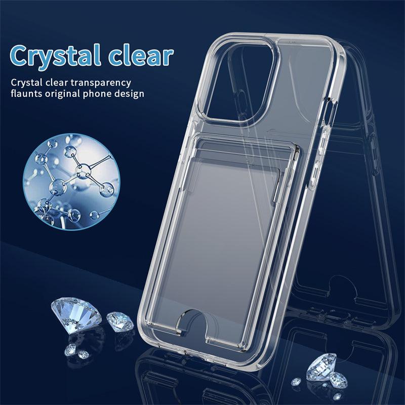 Coque Porte-cartes Antichoc Transparente pour iPhone 16 Pro Max