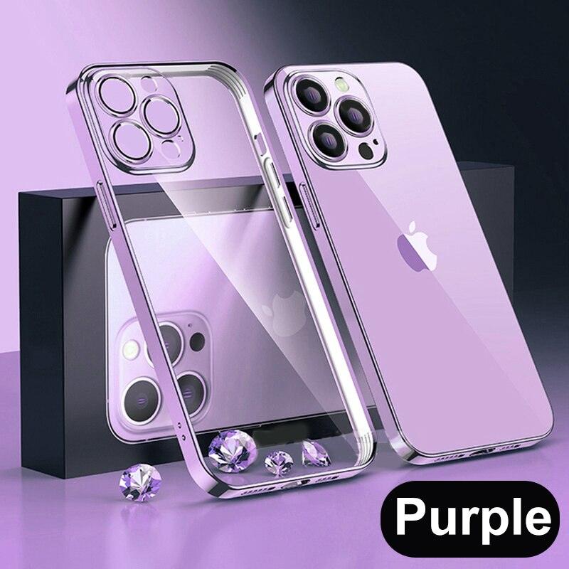 Coque Transparente Avec Placage Luxe en Gel de Silice pour iPhone 12 Pro - Coque Wiqeo 10€-15€, Coque, iPhone 12 Pro, Silicone, Transparente Wiqeo, Déstockeur de Coques Pour iPhone