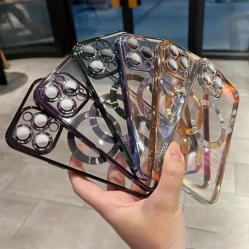 Coque Transparente Magnétique MagSafe de Luxe pour iPhone 14 Plus