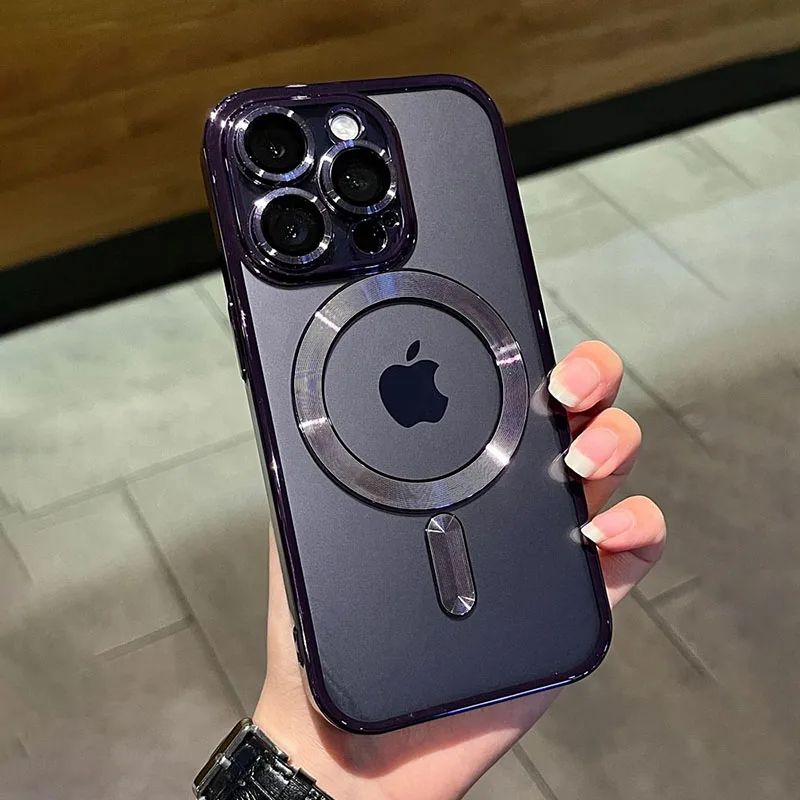 Coque Transparente Magnétique MagSafe de Luxe pour iPhone 15 Plus