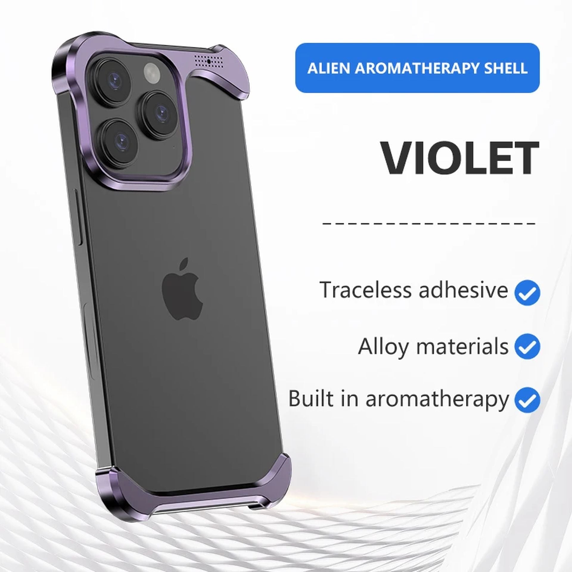 Coque Ultra-Légère en Métal pour iPhone 12 Pro Max - Violet