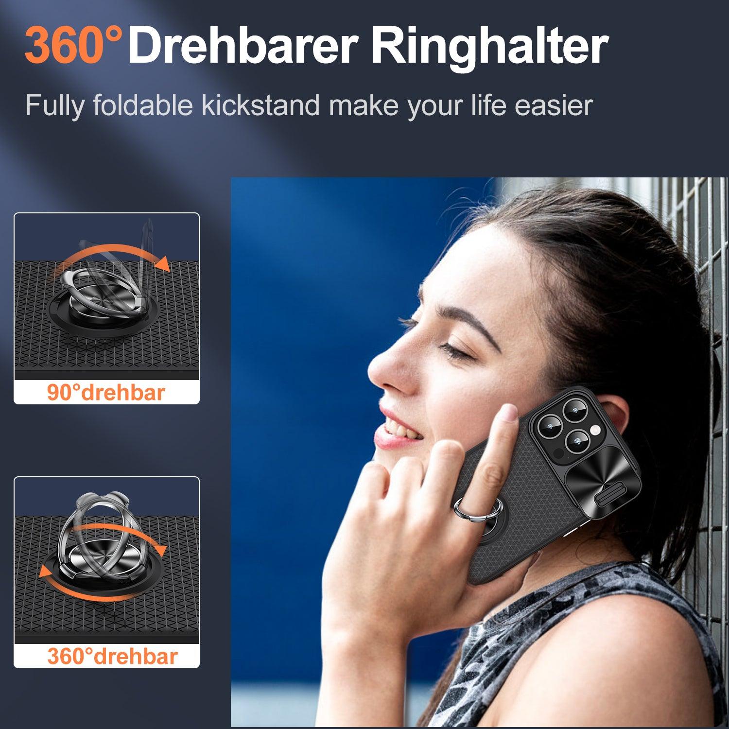 Coque Antichoc Coulissante Avec Anneau de Support 360° pour iPhone 14 Pro Max - Coque Wiqeo 15€-20€, Coque, iPhone 14 Pro Max, Support Wiqeo, Déstockeur de Coques Pour iPhone