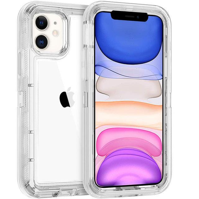 Coque antichoc transparente brillante en silicone pour iPhone 14 Pro Max avec bords renforcés. - Wiqeo