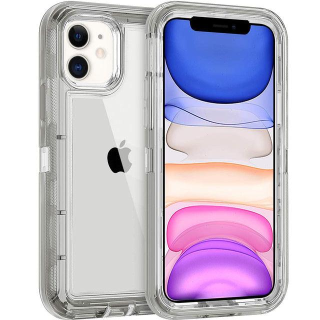 Coque antichoc transparente brillante en silicone pour iPhone 15 Plus avec renforts aux coins. - Wiqeo