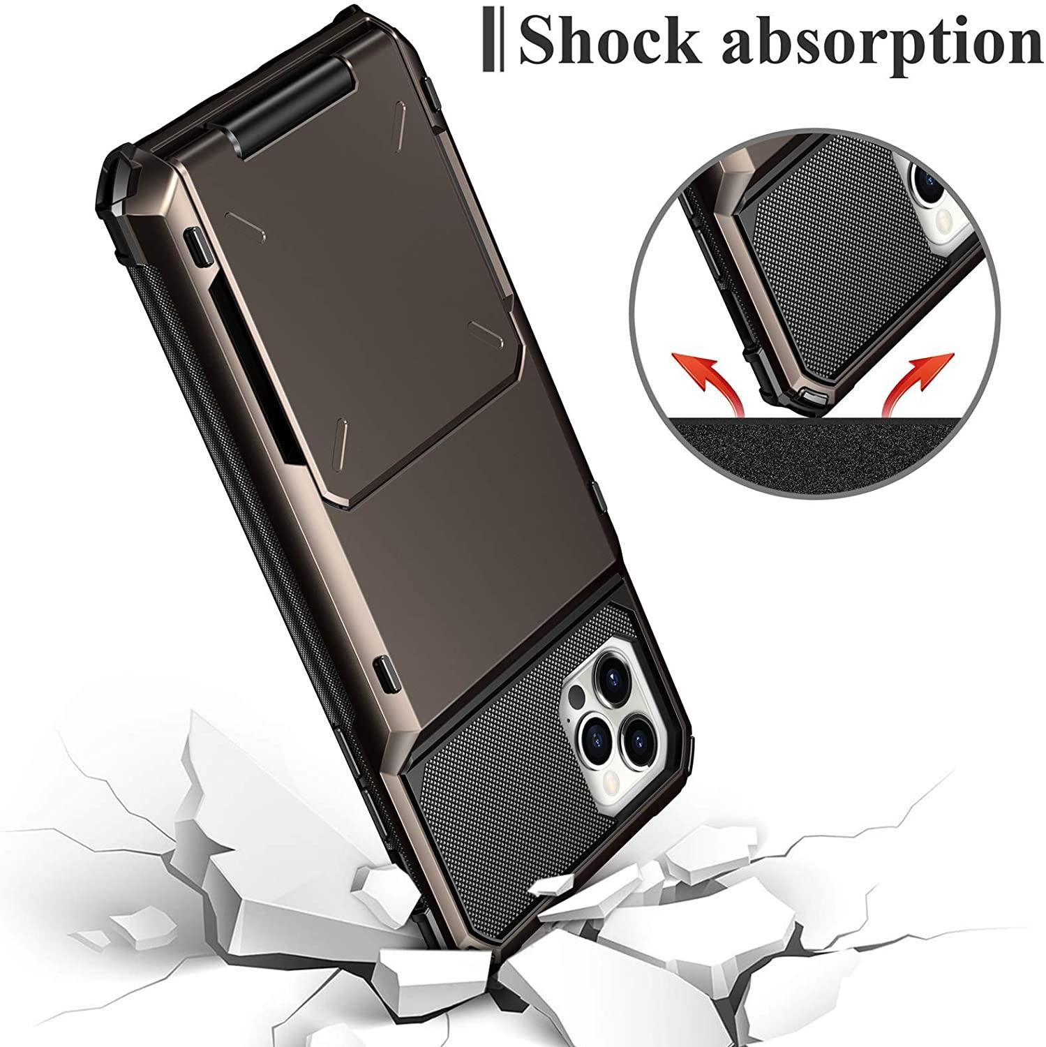 Coque Armure Porte-cartes pour iPhone 15 - Coque Wiqeo 15€-20€, Coque, iPhone 15, Portefeuille Wiqeo, Déstockeur de Coques Pour iPhone