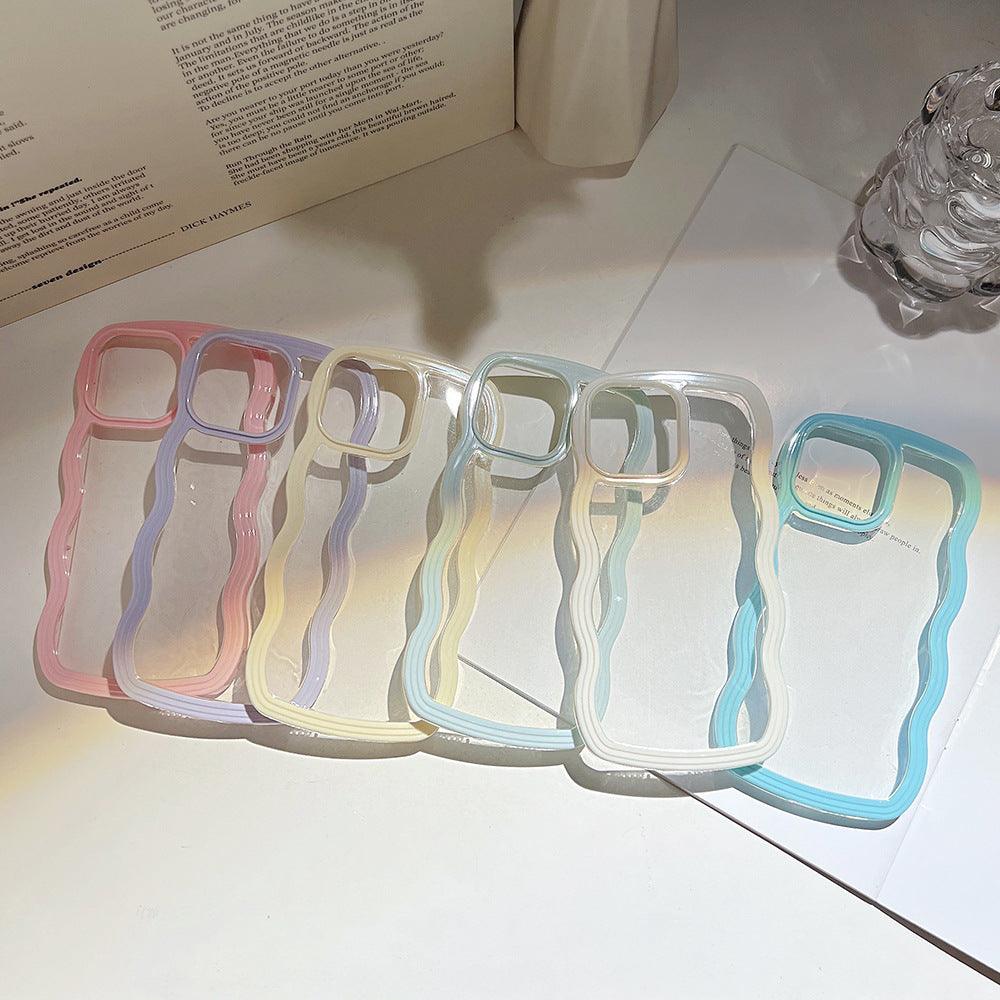 Coque Bordures Déformées pour iPhone 15 Plus - Coque Wiqeo 10€-15€, Coque, iPhone 15 Plus, Silicone, Transparente Wiqeo, Déstockeur de Coques Pour iPhone