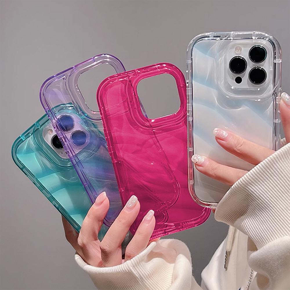 Coque en SIlicone avec Motif Ondulé pour iPhone 15 Plus - Coque Wiqeo 15€-20€, Coque, iPhone 15 Plus, Silicone, Transparente Wiqeo, Déstockeur de Coques Pour iPhone