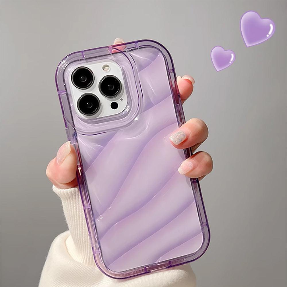 Coque en SIlicone avec Motif Ondulé pour iPhone 15 Plus - Coque Wiqeo 15€-20€, Coque, iPhone 15 Plus, Silicone, Transparente Wiqeo, Déstockeur de Coques Pour iPhone