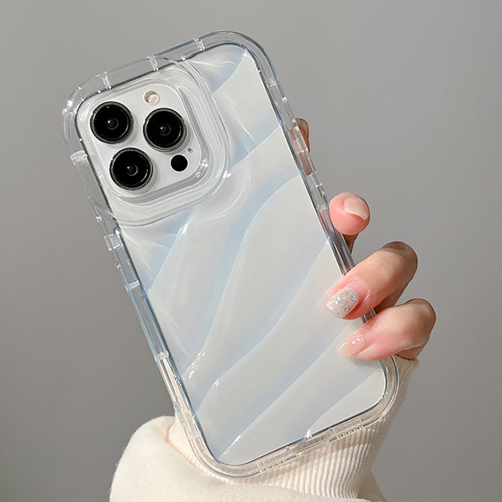 Coque en SIlicone avec Motif Ondulé pour iPhone 15 Plus - Coque Wiqeo 15€-20€, Coque, iPhone 15 Plus, Silicone, Transparente Wiqeo, Déstockeur de Coques Pour iPhone