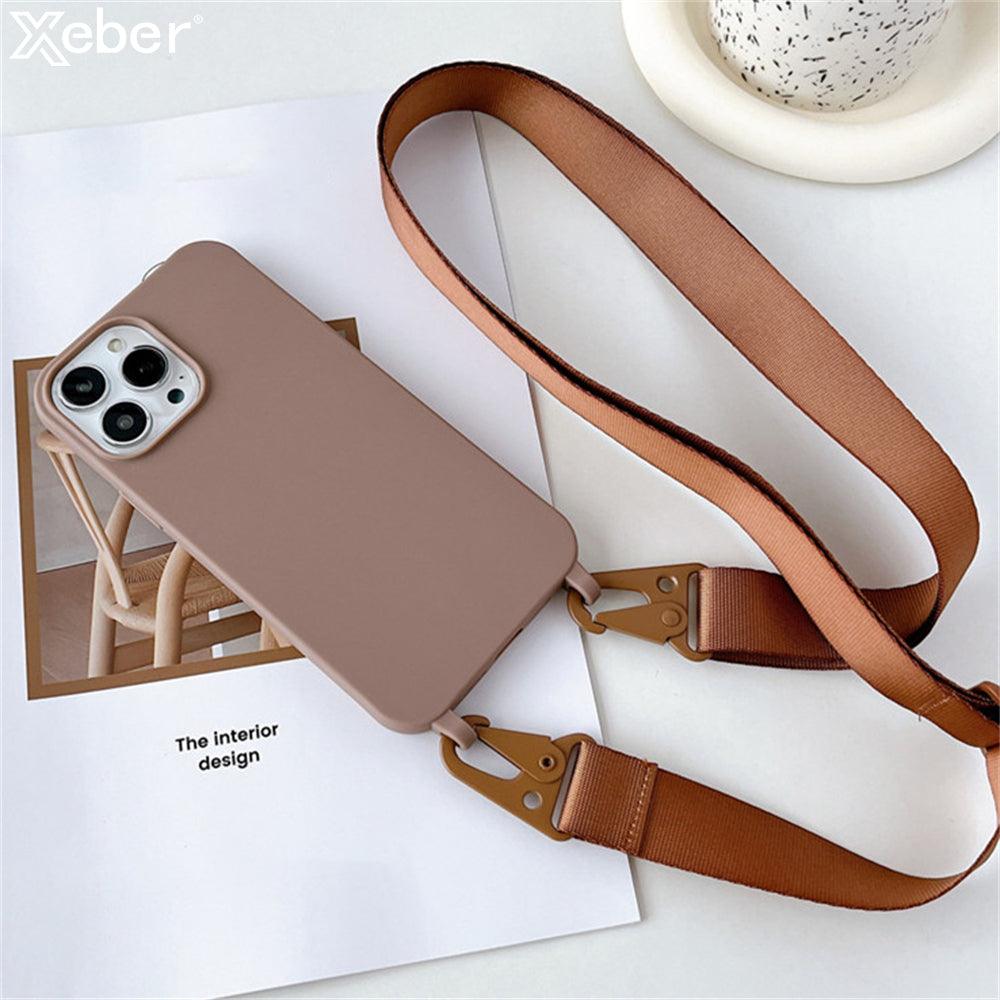 Coque en Silicone avec Sangle pour iPhone 15 Plus - Coque Wiqeo 15€-20€, Chaine, Coque, iPhone 15 Plus, Silicone Wiqeo, Déstockeur de Coques Pour iPhone