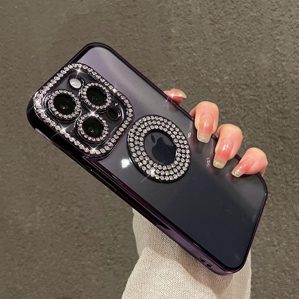 Coque en Silicone Avec Strass Brillants pour iPhone 15 - Coque Wiqeo 15€-20€, Coque, iPhone 15, Scintillante, Silicone Wiqeo, Déstockeur de Coques Pour iPhone