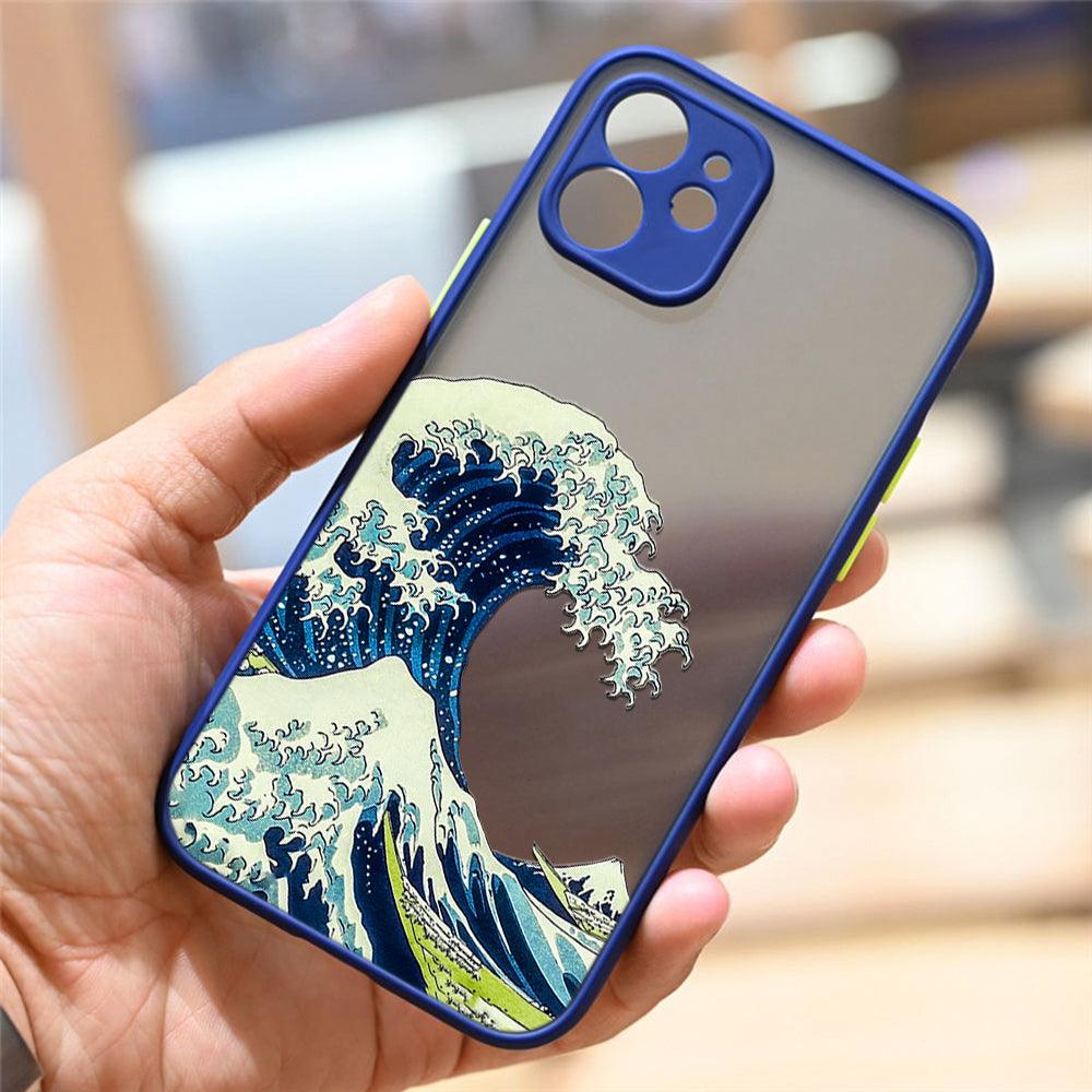 Coque Grandes Vagues pour iPhone 12 Pro Max - Coque Wiqeo 10€-15€, Coque, iPhone 12 Pro Max, Silicone, Transparente Wiqeo, Déstockeur de Coques Pour iPhone