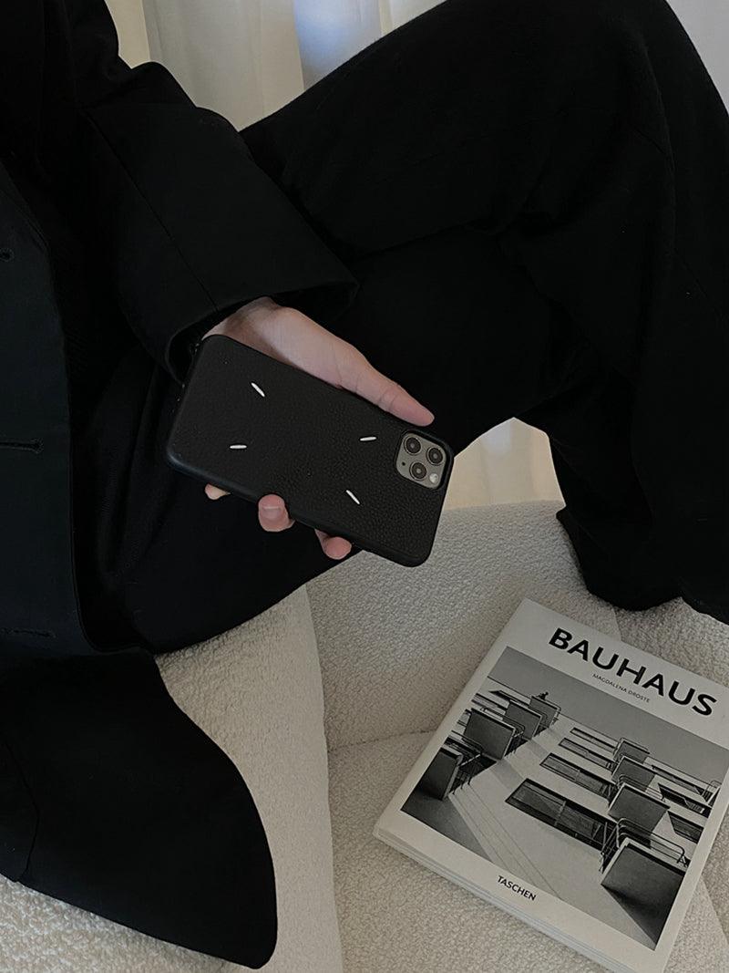 Coque Litchi Aviation Aspect Cuir pour iPhone 15 Plus - Coque Wiqeo 10€-15€, Coque, Cuir, iPhone 15 Plus Wiqeo, Déstockeur de Coques Pour iPhone