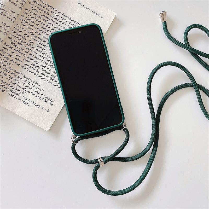 Coque Minimaliste en Silicone avec Sangle pour iPhone 15 Plus - Coque Wiqeo 10€-15€, Chaine, Coque, iPhone 15 Plus, Silicone Wiqeo, Déstockeur de Coques Pour iPhone