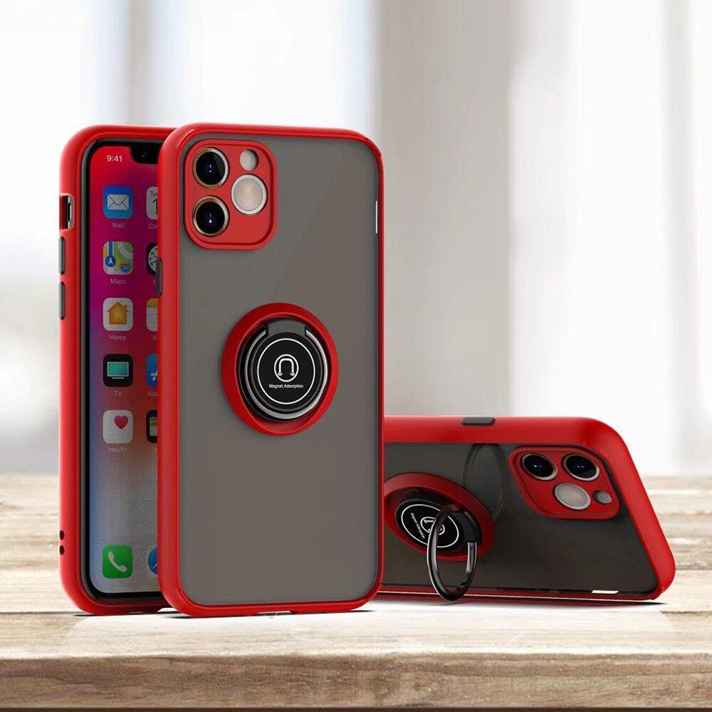 Coque Minimaliste Translucide avec Anneau Rabattable pour iPhone 12 Pro - Coque Wiqeo 10€-15€, Coque, iPhone 12 Pro, Silicone, Support Wiqeo, Déstockeur de Coques Pour iPhone