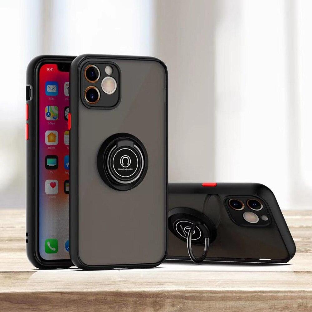 Coque Minimaliste Translucide avec Anneau Rabattable pour iPhone 13 - Coque Wiqeo 10€-15€, Coque, iPhone 13, Silicone, Support Wiqeo, Déstockeur de Coques Pour iPhone