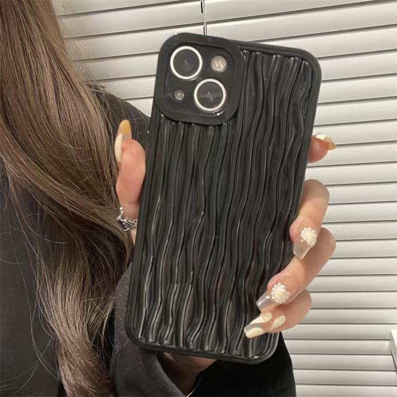 Coque Ondulée en Silicone pour iPhone 15 - Coque Wiqeo 10€-15€, Coque, iPhone 15, Silicone Wiqeo, Déstockeur de Coques Pour iPhone